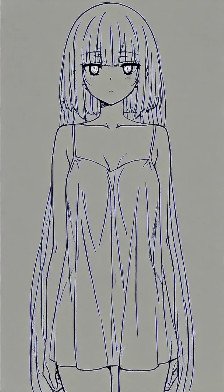 The girl stripped naked and took off her dress.