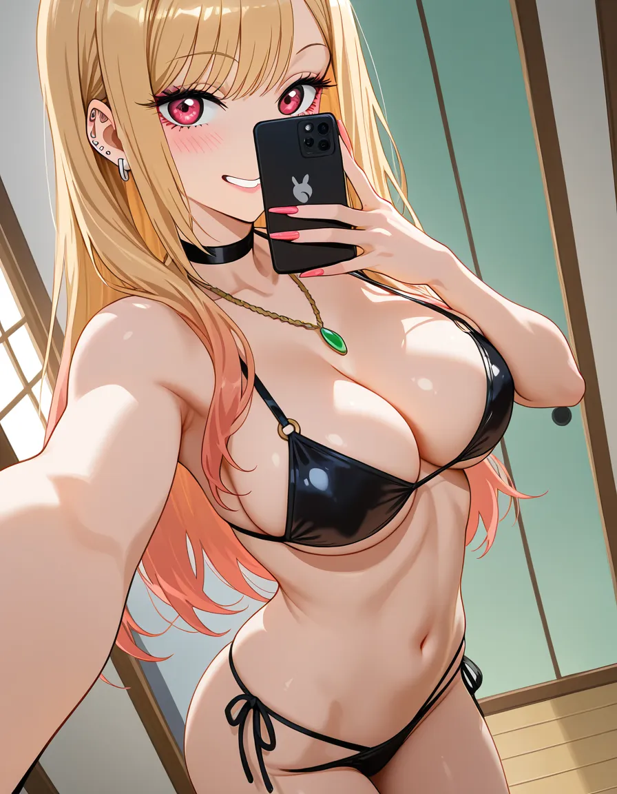 @kitagawa_marin , cosplay, selfie, lewd, hentai_studio_quality