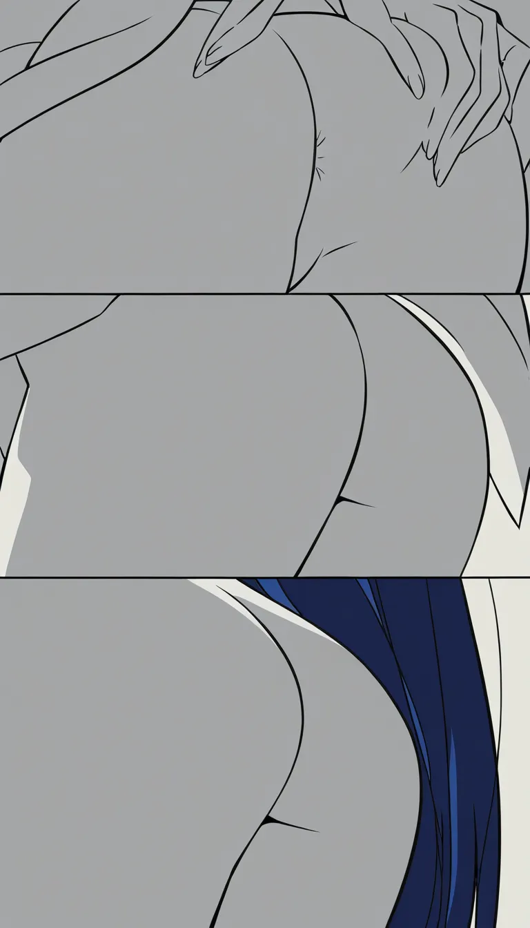 she turns toward the man and shows her ass, encouraging him to fuck her in the ass.