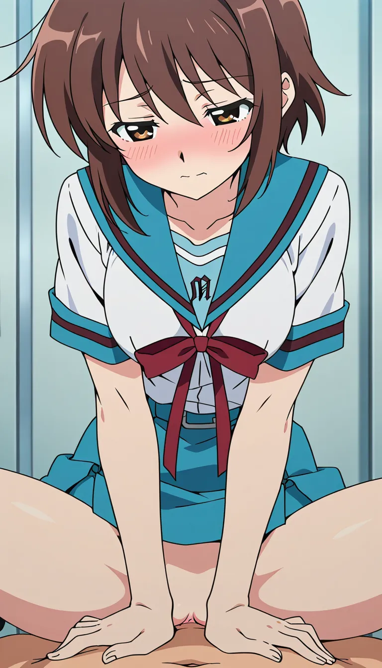 kita_high_school_uniform , school_uniform , vaginal , blush , first person