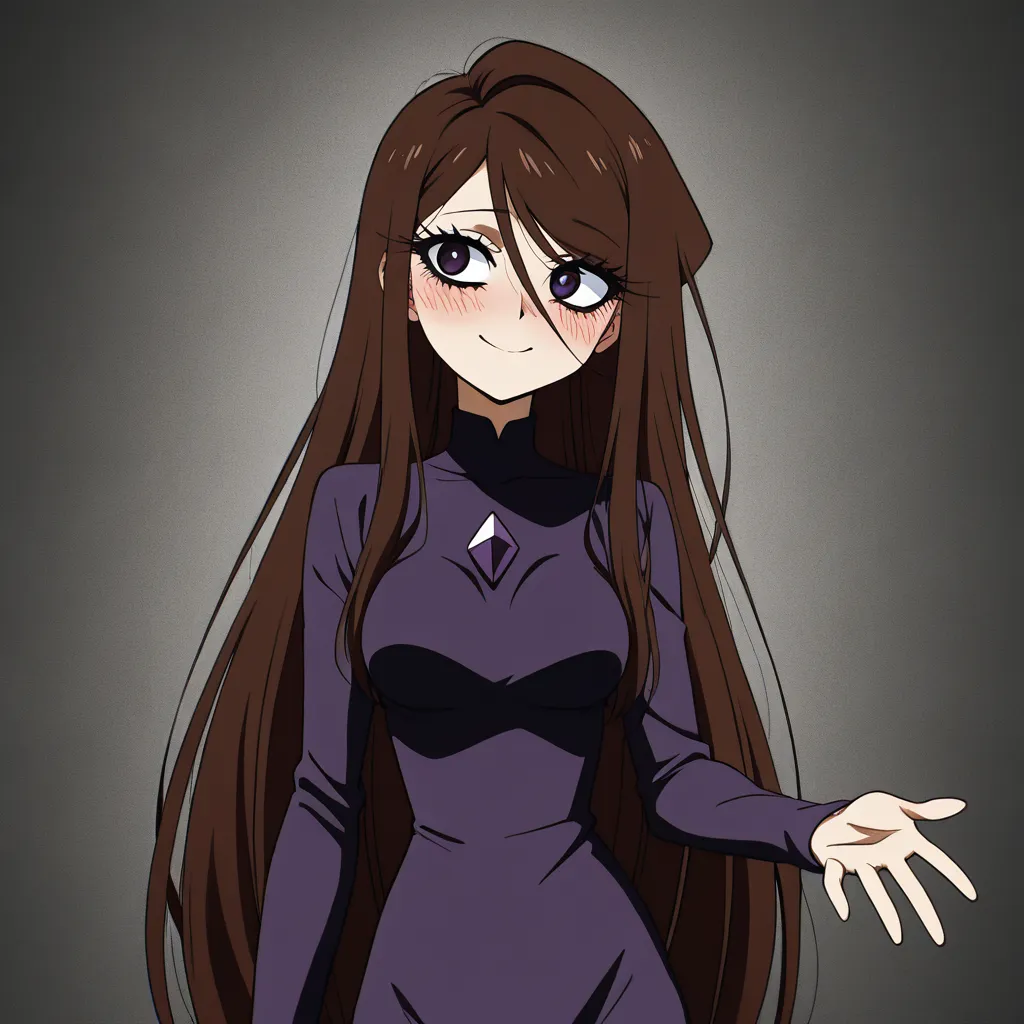 A slender and extremely curvacious webtoon woman, anime art style, fair skin, slight blush, gentle smile, long chestnut brown hair reaching past waist, deep side part with long side-swept bangs draped across forehead, strands framing the face. Very detailed expressive anime eyes, thick dark eyelashes with outer flicks, dark purple diamond-shaped pupil, multi-color gradient iris starting dark purple at top to teal to light mint green at bottom, white four-point star highlight in upper iris, small square catchlights, pale mint crescent arc at bottom of iris. Wearing a dark gothic-preppy outfit, dark charcoal long bishop-sleeve blouse with dark purple necktie, tailored dark pinstripe vest with gold buttons and dark purple trim, dark charcoal high-waisted pleated midi skirt with subtle fabric pattern. Patterned black lace gloves, detailed black lace tights, brown leather vintage oxford shoes with lavender bow ribbons. The front of her top is torn open, she's fallen over onto her front onto her breasts which are three times the size of her and ballooning in size. gigantic_breasts, cameltoe, wide_hips, puffy_nipples, blush, anime, large_thighs, detailed expressive eyes, smooth natural animation, glamorous lighting, high detail, clean elegant linework, polished shading, skindentation, thick_thighs, masterpiece, best quality, absurdres, highres, POV shot, Woman lies on her back, A cock penetrates her, The POV missionary continues, Focus on the POV missionary, the from-above angle, and the intimate sex, <lora:smooth_animations:.7>