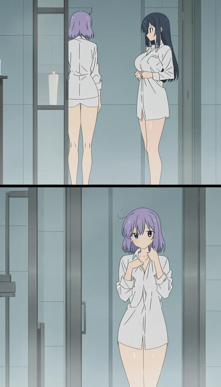 create hentai video from anime tougen anki . sharp focus, 8k uhd, demon girl, shiny skin, collared shirt, stripping, medium shot, dslr quality
shared_bathing