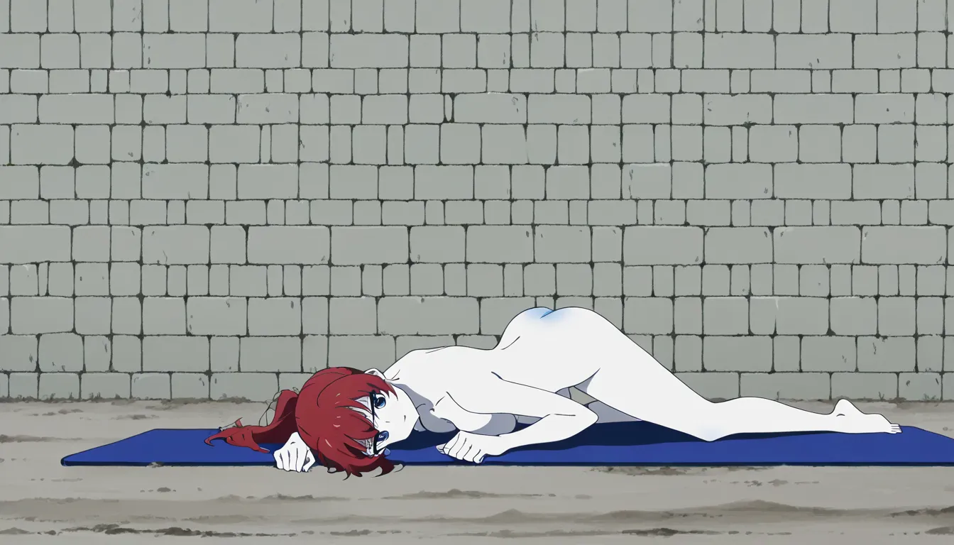 WHAT YOU ASKED FOR
A dark red haired slim woman with a ponytail is on her hands and knees with her ass in the air on a dirty blue yoga mat on the sand on the beach beside a brick wall. You cannot see her face. She has very white skin. She is wearing a black t shirt and black denim shorts that are pulled down to her thighs. She is also wearing white trainers and black socks. Beside her are an empty vodka bottle and a iPhone .. her pussy is light pink and juicy . There is cum on her ass cheek and cum on her t shirt. A black man aged 25 in a hoody with hoody up is standing in front her, his tracksuit bottoms are around his ankles, no underwear on and he is holding his thick glistening cock with one hand. Beside the black guy, a slim blonde girl with no make up on and in a hoody with hood up and unzipped light blue denim shorts showing her pink panties, pink socks and white trainers, is holding an iPhone and holding the black guys cock, she has cum on her face, and her tongue is sticking out. There is an empty bottle of vodka at her feet . There is another black guy another black guy in a hoody with hood up, tracksuit bottoms down with his dripping cock is touching the cum dripped cheeks of the woman on the mat.