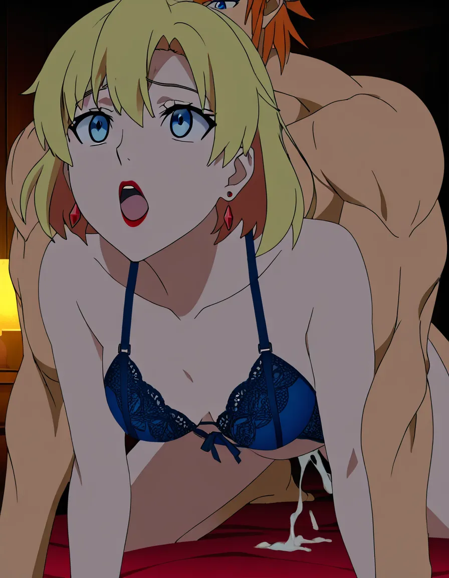 quality Link muscular_male moaning with short blonde hair blue eyes red lipstick earrings doggystyle bottom muscular_male moaning cum in ass looking at redhead Cremia small_breasts lingerie scared bedroom, hentai_studio_quality,, hentai_studio_quality,, (anime style:1.3), 2d, anime screencap, cel shading, flat color, (anime style:1.3), 2d, anime screencap, cel shading, flat color, (anime style:1.3), 2d, anime screencap, cel shading, flat color
