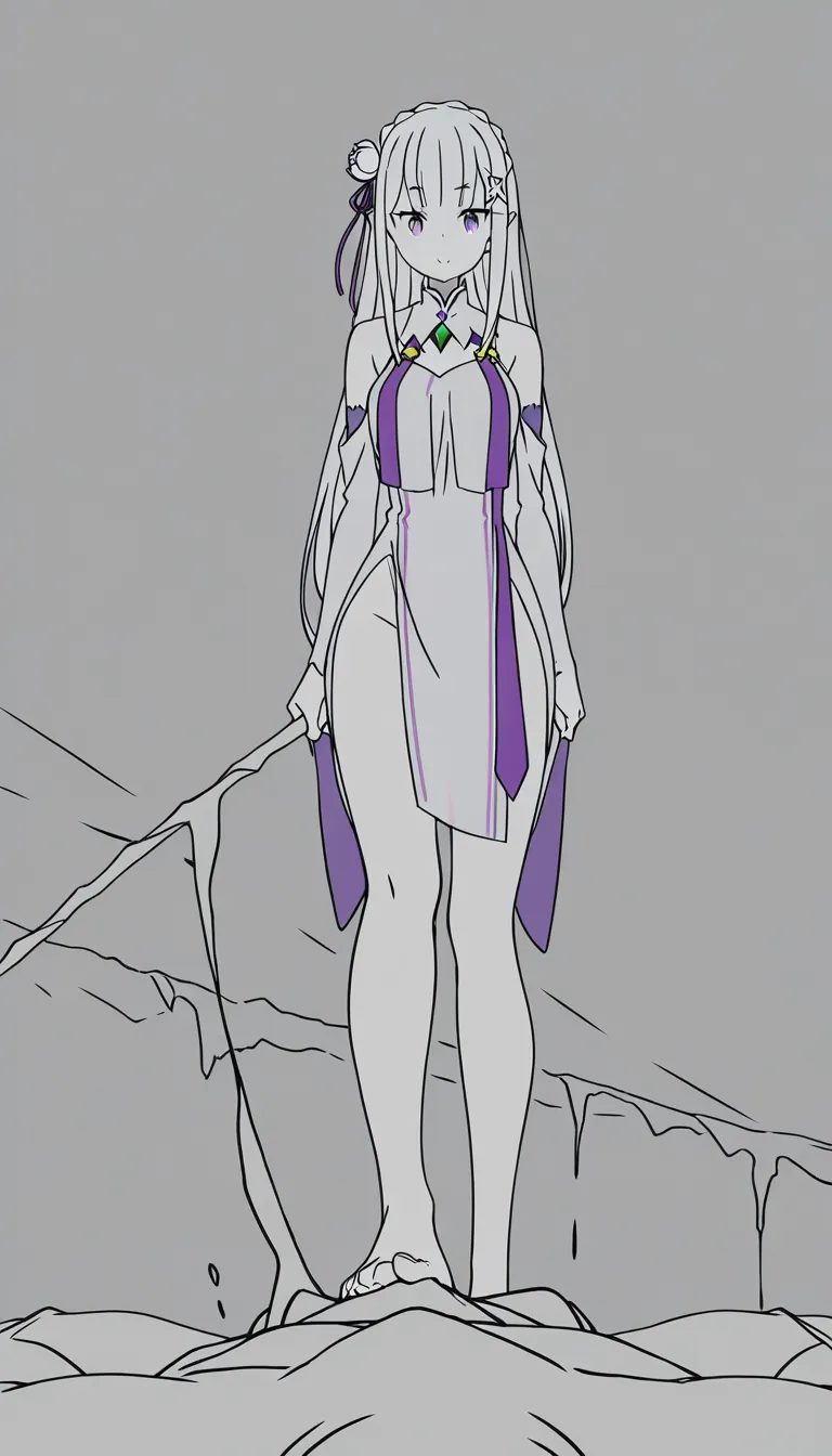 Extremely detailed professional digital illustration, masterpiece, best quality, 8k uhd,
wide full body shot, distant camera angle showing both characters completely from head to toe,
femdom, dominant Rem (Re:Zero) completely naked, no horn, standing behind Emilia and fucking her in front of a thick old tree in a stormy rainy garden, blue hair wet and messy, flower accessory dripping, pink eyes looking dominant, skin shiny with rain, gripping Emilia’s waist while thrusting,
Emilia (Re:Zero) standing bent forward against the tree trunk, long silver hair soaked and blown by the wind, purple eyes submissive and pleasured, dress soaked and hiked up, body arched,
heavy rain, strong wind, dark stormy sky full of thick black clouds, rain streaks, wind moving leaves and hair, gloomy melancholic atmosphere, cold desaturated colors, cinematic dramatic lighting, volumetric light through rain, highly detailed wet skin and textures, realistic anatomy, explicit nsfw, erotic yet dark mood, full body view