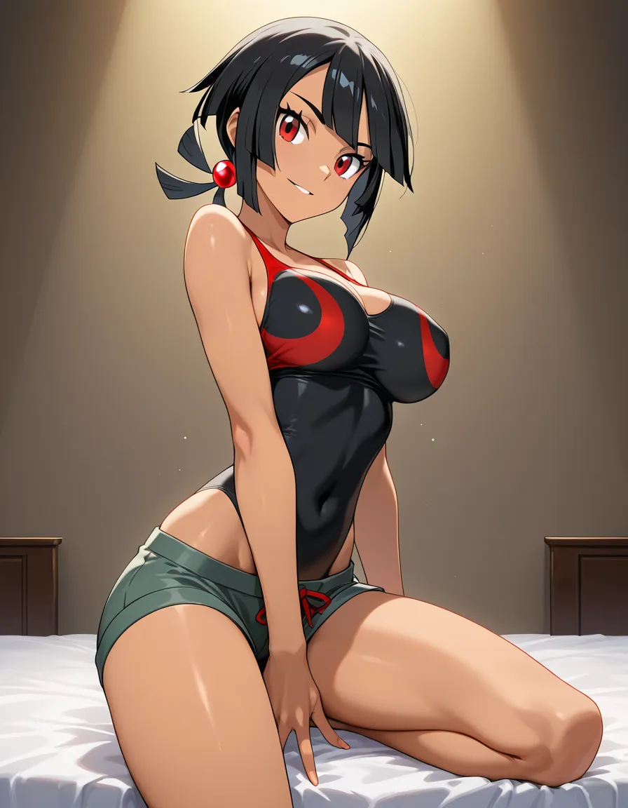 best quality, polished, Zinnia (Pokémon), looking_at_viewer, vivid anime colors, hentai_studio_quality
