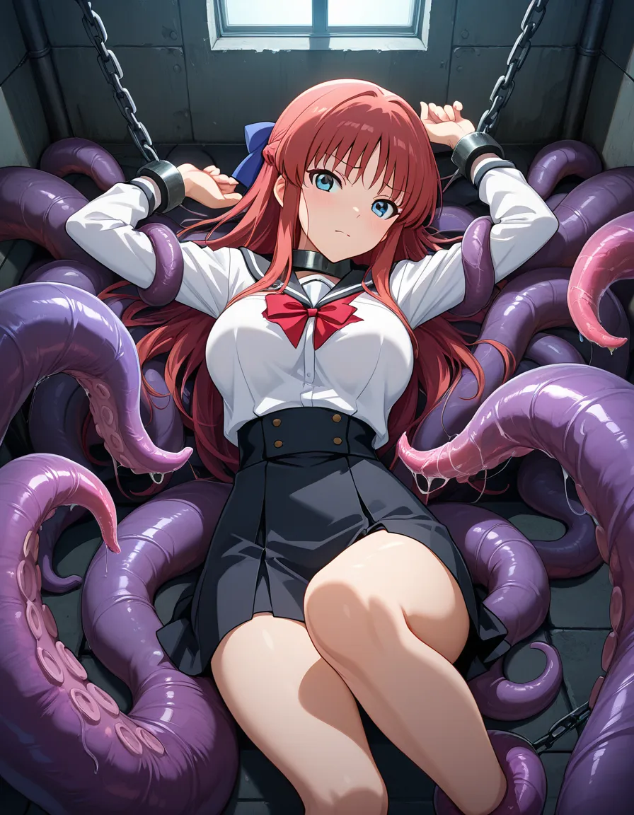 irty_Pair kei yuri , lesbian. prison , chained_together, hentai_studio_quality , tentacles, hentai_studio_quality