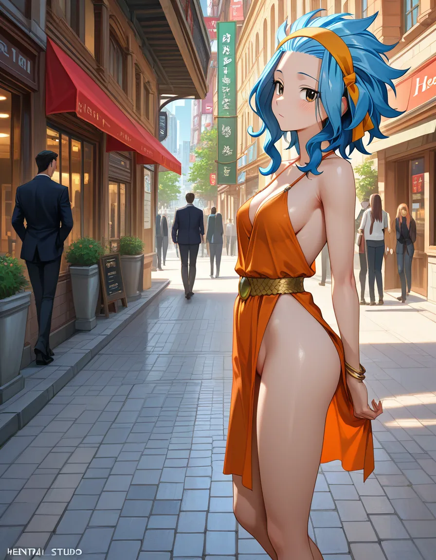 levy mcgarden, no panties, public, exhibitionism, hentai_studio_quality