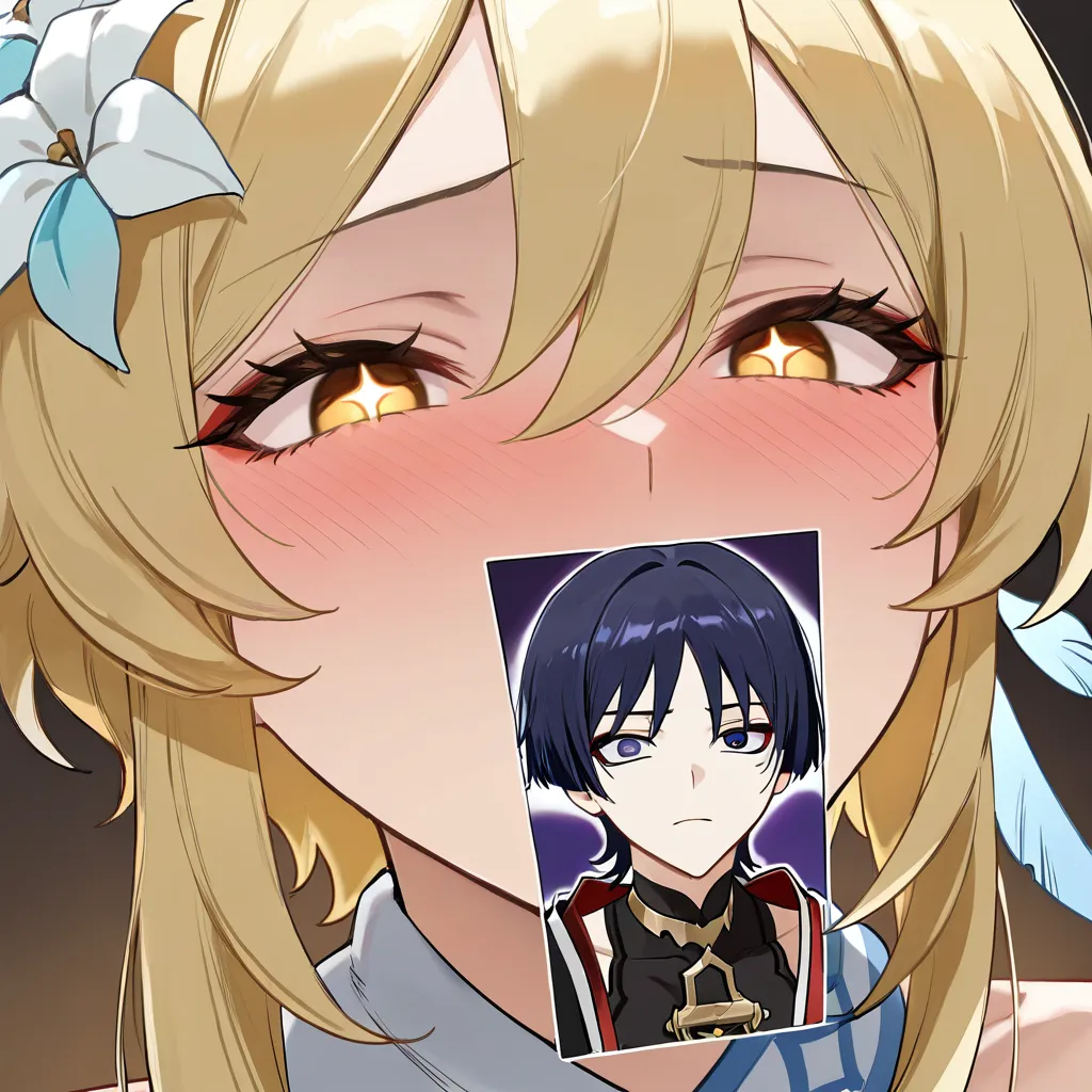 Masterpiece, best quality, highly detailed, 18+, explicit, both Scaramouche and Lumine must be fully present and visible together in the same frame, two characters only, no solo, Scaramouche (Genshin Impact) is a male, Lumine (Genshin Impact) is a female, both faces clearly visible with extremely lewd expressions, heavy blush, half-lidded eyes, open mouth moaning, tongue slightly out, Lumine in cowgirl position riding Scaramouche, Lumine wearing wet see-through white shirt, intimate penetration scene, clean simple background, soft lighting, accurate character designs, hentai_studio_quality, hentai_studio_quality