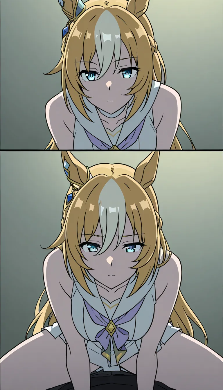 @durandal_(umamusume), 1boy , 1girl , cowgirl_position, blonde,