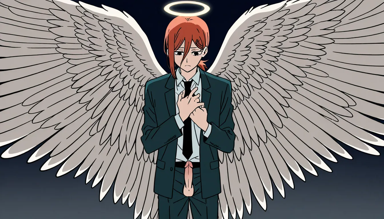chainsaw_man_style, (tatsuki_fujimoto_style), anime_screencap


angel_devil_(chainsaw_man). 1femboy with penis and flat boy's chest, male, long_red_hair, angel_wings, halo, on bed.


anal sex, gay sex, interracial, black_male, penis in ass, penis, faceless_male, naughty_face 


gay sex, male only, testicles 


long and fat black penis in little white ass, yaoi, penis 


doggystyle 


try9

seed=1700529298