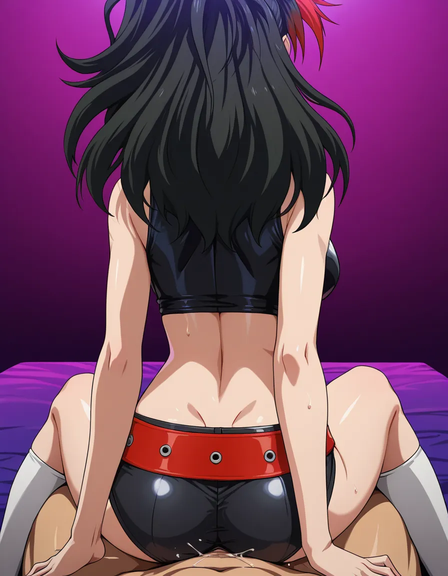 Kay Faraday, in clothed full,
sex vaginal cowgirl_position position, pov first,
1girl, 1boy, side view, 2D anime, medium_breasts, looking_at_viewer, hentai_studio_quality