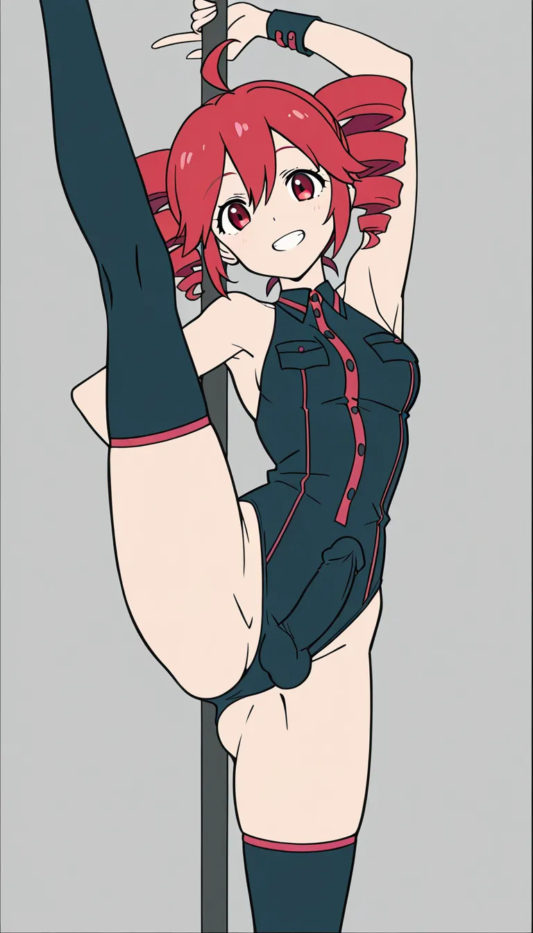 Kasane Teto, pole dance, futanari