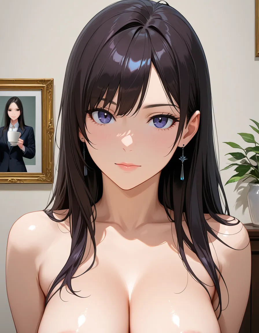 professional photo, high detail, portrait, aged 18, lingerie, perfect perky c cup breasts, topless, hentai_studio_quality