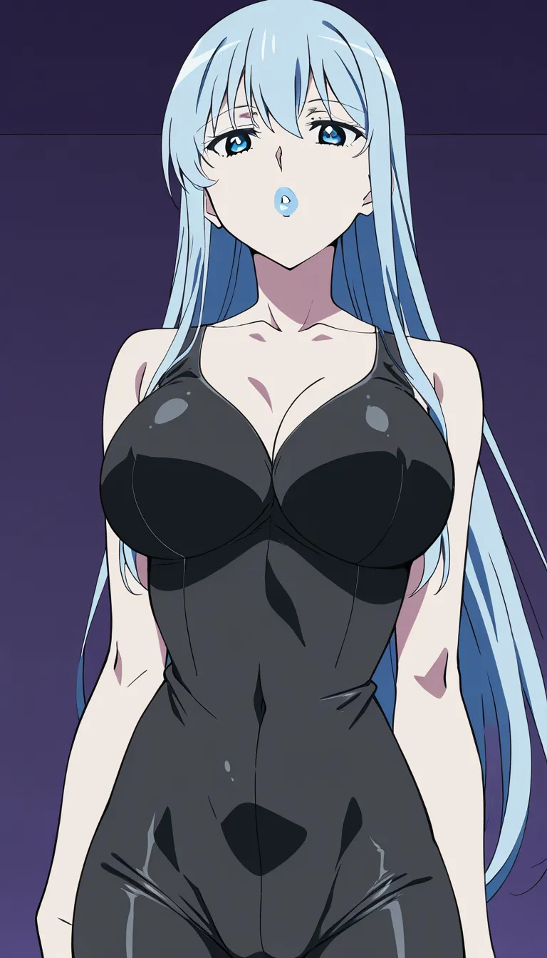 hour glass shape black shemale with huge boobs and cock dressed in tight clothes with boobs and dick sliding out of clothes long hair big lips