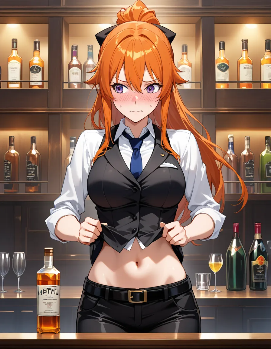 4 embarrassed college women flashing the bartender for free drinks, hentai_studio_quality