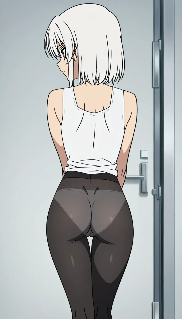 a beautiful masterpiece best quality ultra high definition extreme detail photo realistic portrait of a short petite tan skin Hispanic latina house cleaner in see see-through_clothes thin white top braless, tight form fitting black leggings that hug her ass crack and reveal her cameltoe, white mid cut socks and white tennis shoes. her black_hair up in a pony tail, she is standing in a kitchen scrubbing its granite countertop as she looks at the camera seductively ready to pounce on an affair with the husband while the wife is away. She is full of mischief sexual desire, wanting to be lusted after. She striped_clothes strips naked and begs to sex