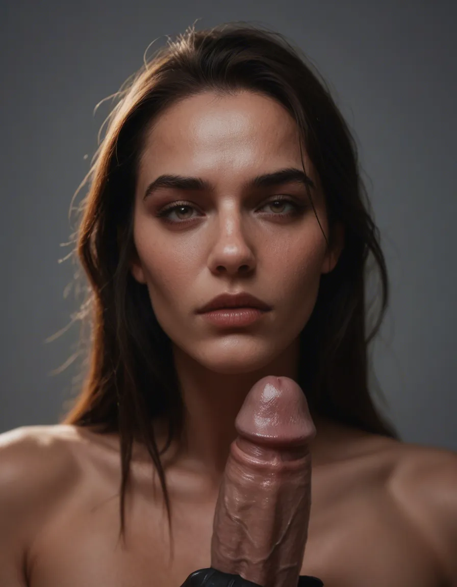 black hands oon white cock, score_9, score_8, candid photo, realistic skin texture, visible skin pores, film grain, depth of field