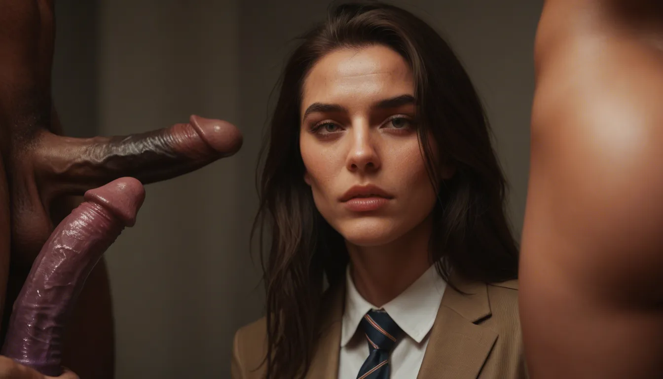 8k, sharp focus, detailed skin, multiple women, necktie, popular women, fucking with double dildo,, natural skin texture, score_9, score_8, candid photo, realistic skin texture, visible skin pores, film grain, depth of field, score_9, score_8, amateur photo, phone snapshot, realistic skin texture, skin blemishes, soft indoor lighting
