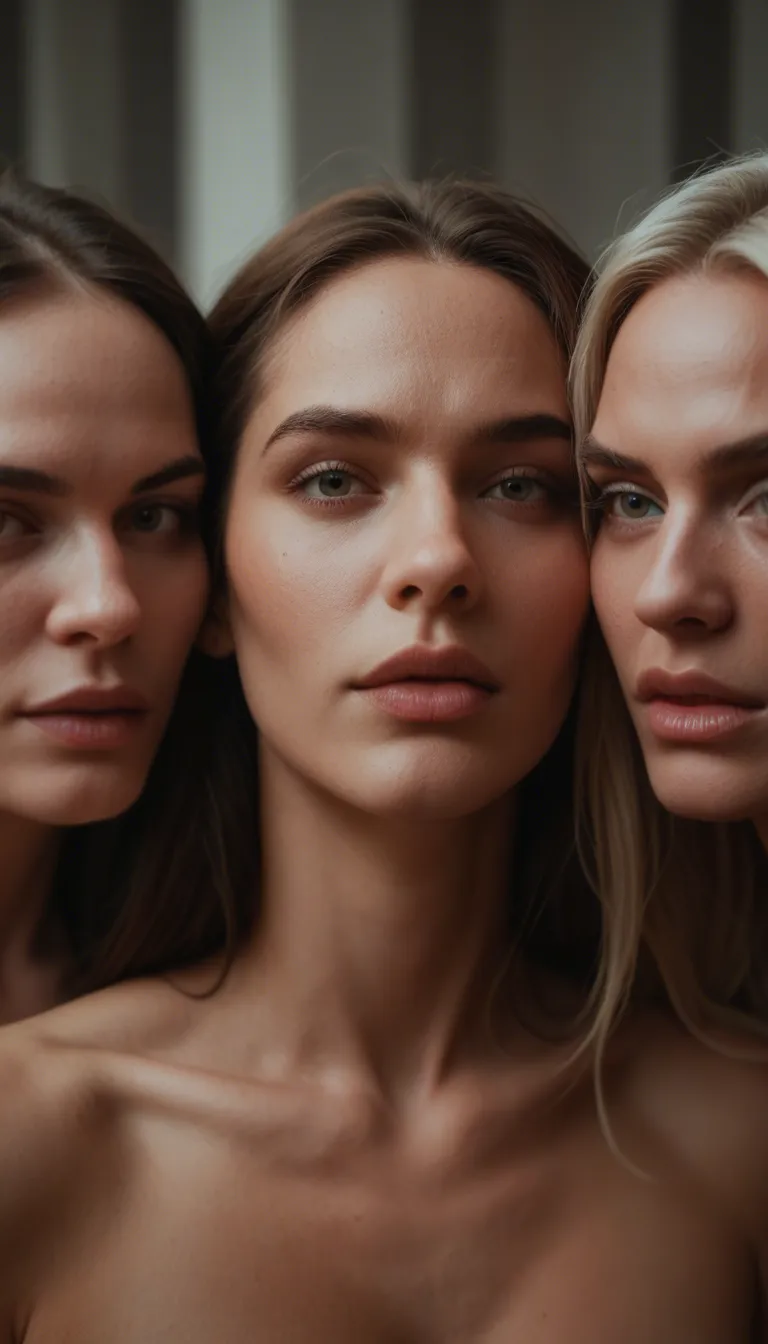 ultra HD, lifelike, 3women, cowgirl, lips, relaxed mood, dslr quality