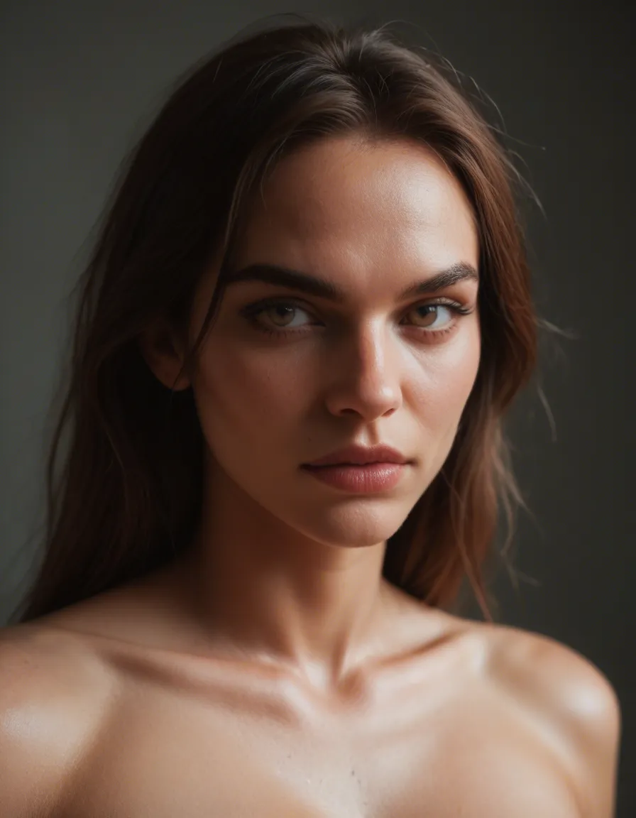 futanari, score_9, score_8, candid photo, realistic skin texture, visible skin pores, film grain, depth of field