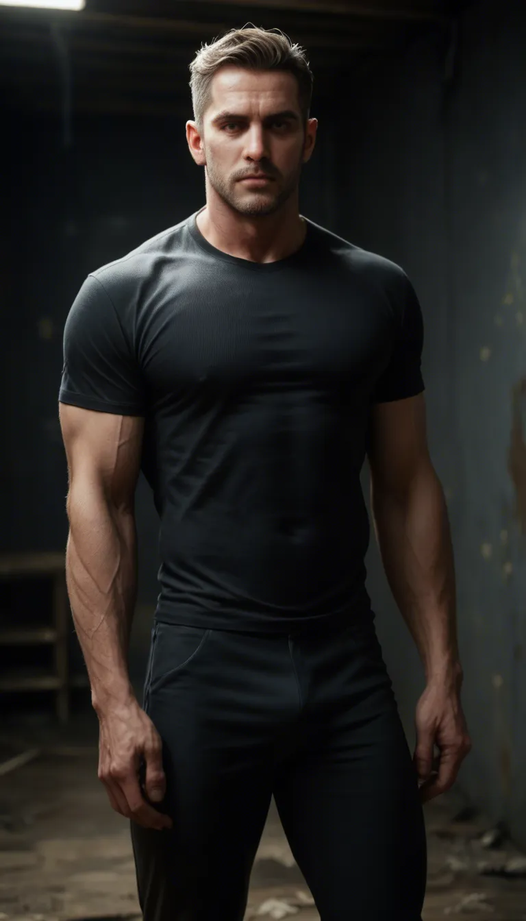 muscular adult man wearing tight black shirt and pants, standing in a dark mysterious room, suddenly thick slimy tentacles emerge from the shadows and wrap around his body, tentacles ripping and tearing his clothes, shirt and pants being pulled apart and shredded, clothes hanging torn on his body, chest and abs exposed, tentacles tightly wrapping around his arms and legs restraining him, tentacles sliding under the remaining clothes and pulling them down, fully exposing his muscular body, tentacles penetrating him deeply, one tentacle in his mouth and another thrusting into his ass, intense tentacle sex, heavy cumshot, semen dripping from his mouth and hole, wet shiny skin covered in slime and cum, arched back, pleasure expression with open mouth, dark atmospheric lighting, highly detailed, photorealistic, explicit, nsfw, 8k