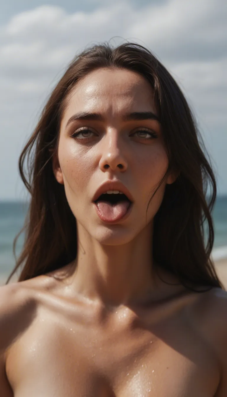 cinematic photo, ahegao