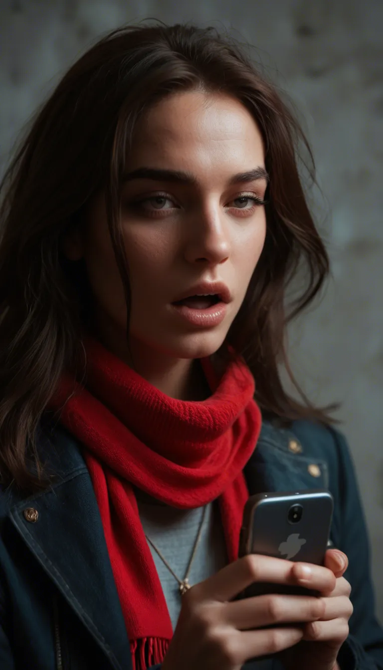 sharp focus, 8k uhd, brunette woman, moaning, scarf, wild energy, 8k uhd photo