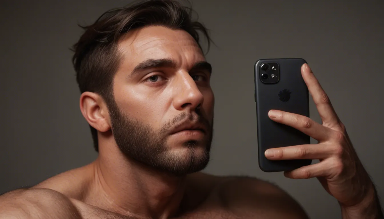 A man suck a huge hairy dick, score_9, score_8, amateur photo, phone snapshot, realistic skin texture, skin blemishes, soft indoor lighting