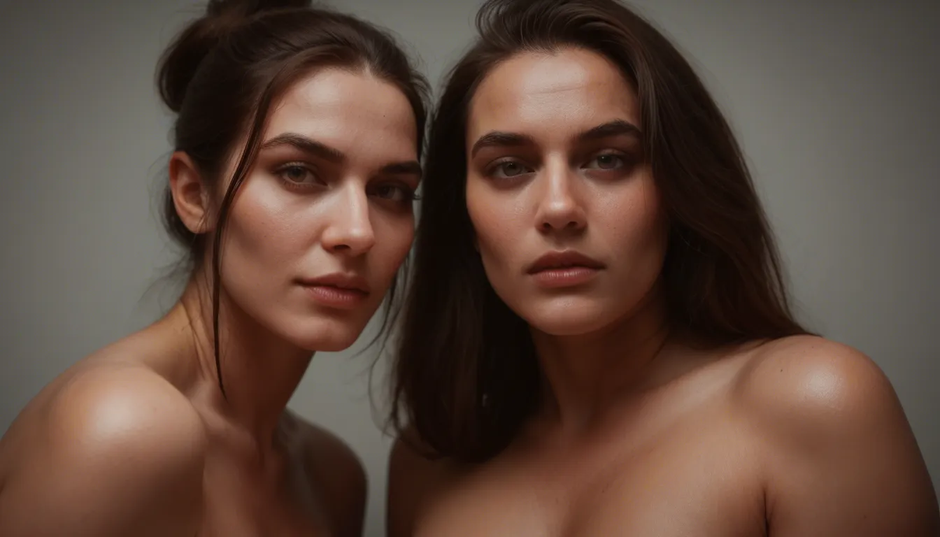 Cinematic still of two very thick women. The first is a chubby latin woman teasing me. The first-person perspective immerses the viewer in the slutty, teasing. 4k epic detail, shot on kodak, 35mm photo, sharp focus, high budget, cinemascope, moody, epic, gorgeous, film grain, grainy, score_9, score_8_up, score_7_up, rating, explicit, blowjob, POV, kneeling, submissive, big_eyes, deepthroat, saliva, gagging, slobber, underb00bhalter, bikini, swimsuit, underboob, <lora:triangle-bikini-XL-000006:.8>, Black disheveled hair, detailed face, realistic, tanned skin, freckles, extremely beautiful, (hairy pussy:3.4), nice end of day light, shadows, realistic face, in bedroom, legs up, large aureole anus, (big butt:3.4), plug in ass, butt plug in anus, <lora:style_lora_realis:.8>, (bokeh:1.3), (long exposure:1), (backlight), Very chubby, chubby, (bbw:1.3), Colossal sagging breasts, (fat:1.3), busty, huge ass, thick thighs, wide hips, A ssbbw woman with big long sagging breasts, retrofuturistic, (retrofuturistic room:1.2), ((saggy boobs)), (empty saggy tits), (breasts aparts, l), voluptuous, (beauty busty bbw with saggy tits), (huge hips:.95), wide pelvis, (playing with her nipple:1.4), wet shiny skin, perfect skin, (extremely beautiful face), ultra high details, award winning photo, hdr, (huge sagging breasts), very big breasts, hips, waist, <lora:MJ52:.2>, <lora:M05_Intensify:.1>, <lora:sunriseSDXL-000009:.1>, close up shot, random angle, teasing tummy and pussy, (hand on pyssy:1.4), (sexy red lingerie:1.3)
a second lesbian woman kneels by her thighs. She has small breasts and a larger tummy, licks her ass hole.