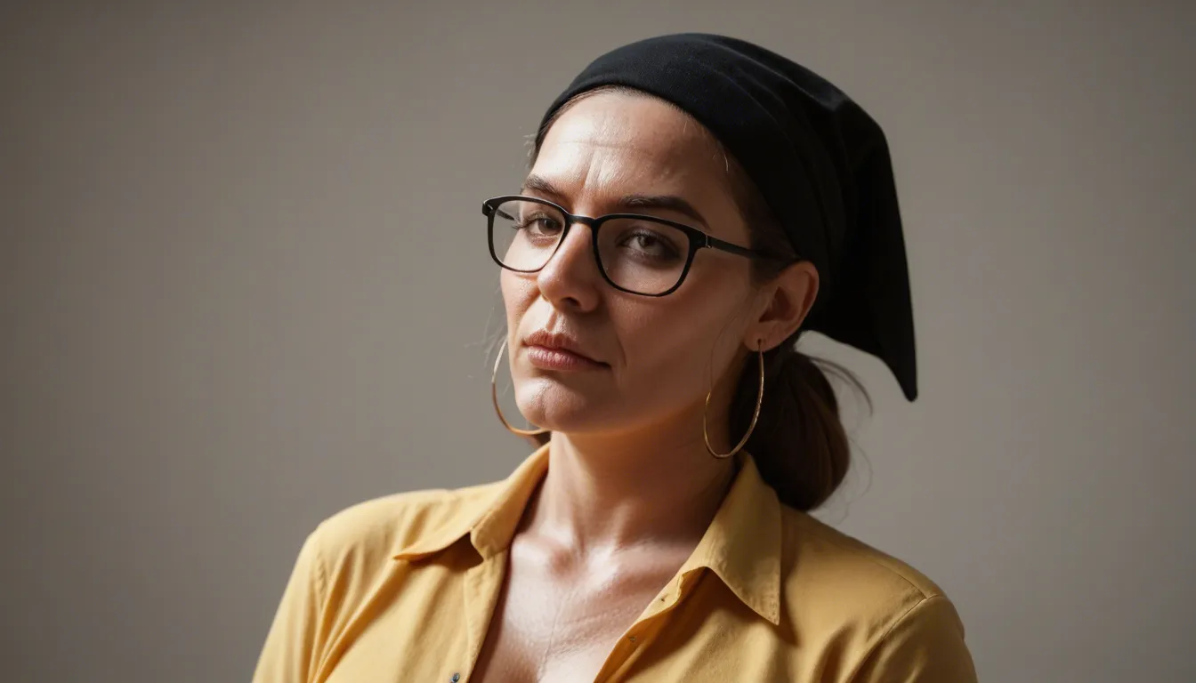 ultraorthodox religious mature chubby Jewish woman, hair wrapped by black headscarf, milf, glasses, huge tits, unbuttoned yellow shirt exposing her tits, big fat ass, hary pussy, long sleeves, very long blue skirt lifted up, panties pulled down, bent over office desk, enjoying, coworker with monster cock is fucking her ass, deep anal penetration, anal,