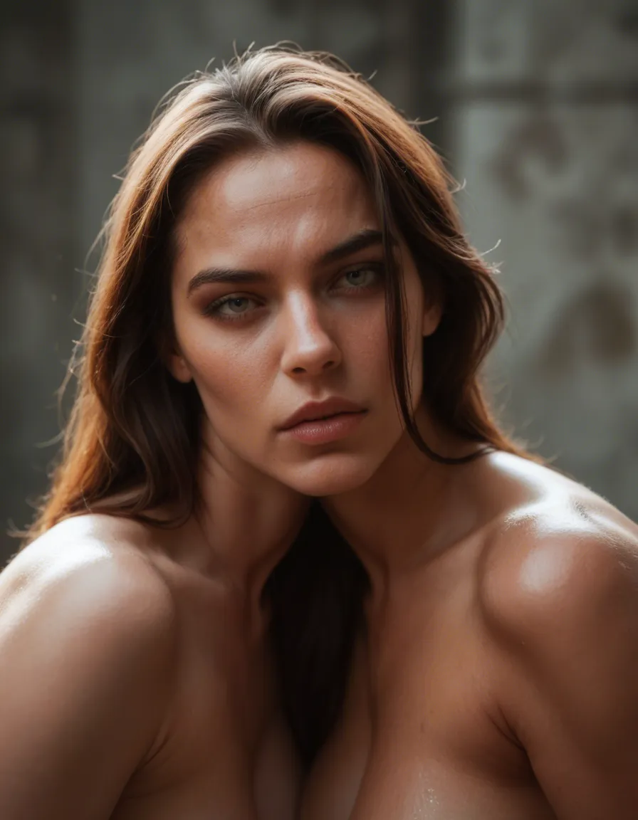 Lesbian humiliation, score_9, score_8, candid photo, realistic skin texture, visible skin pores, film grain, depth of field