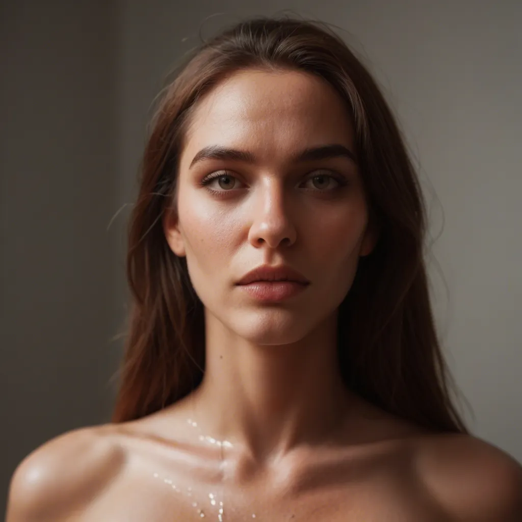 A squirting girl, score_9, score_8, candid photo, realistic skin texture, visible skin pores, film grain, depth of field