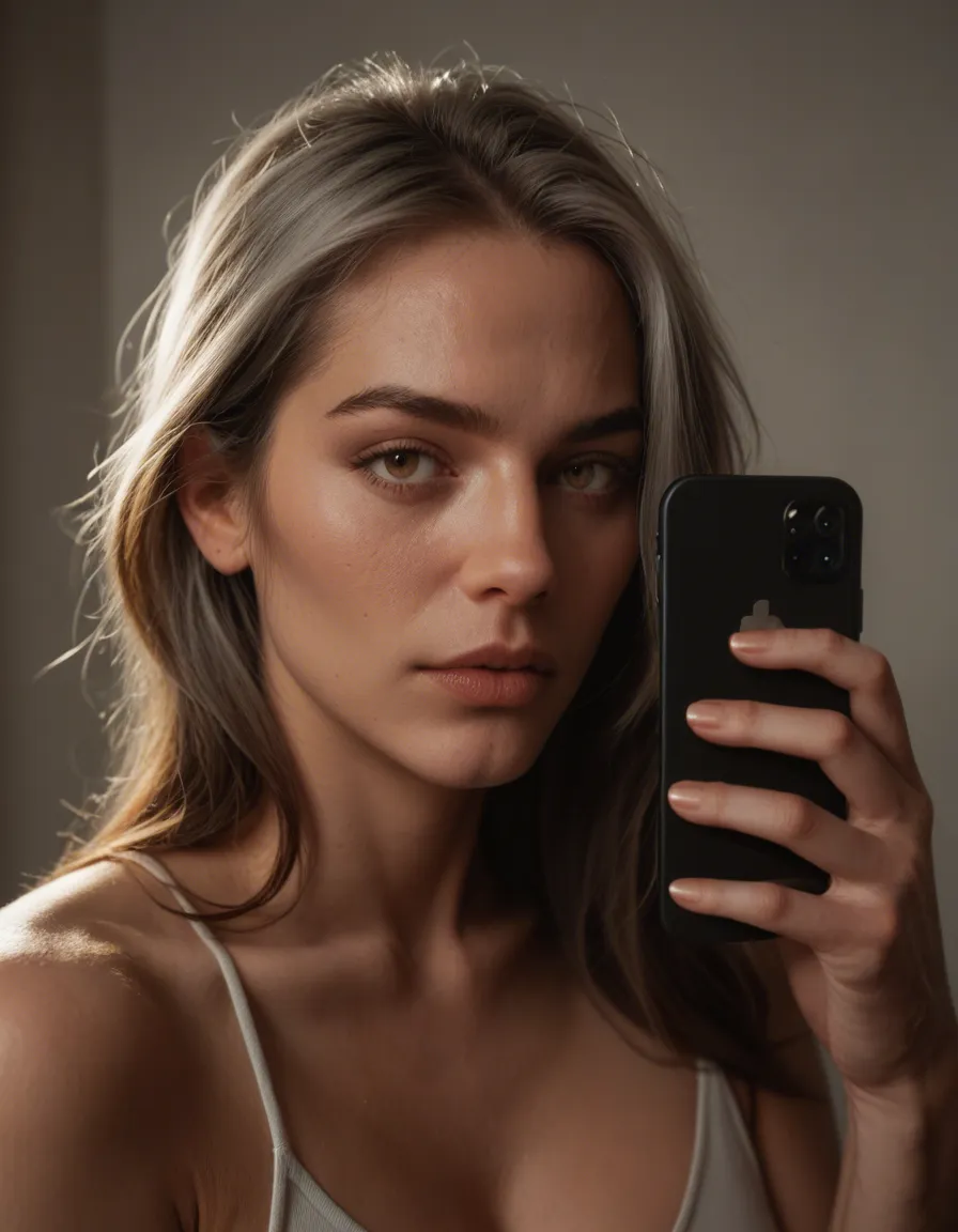 A white think with brown hair fucks an old man with grey hair in a side parting, score_9, score_8, amateur photo, phone snapshot, realistic skin texture, skin blemishes, soft indoor lighting