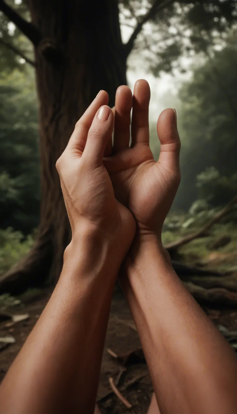 8k, sharp focus, detailed skin, POV, succubus, fingering, soles, tree, cinematic realism