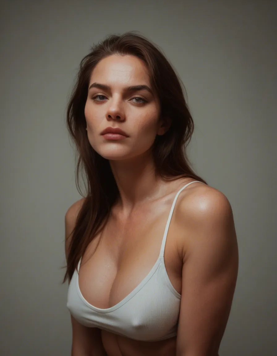 Fetish woman, score_9, score_8, candid photo, realistic skin texture, visible skin pores, film grain, depth of field