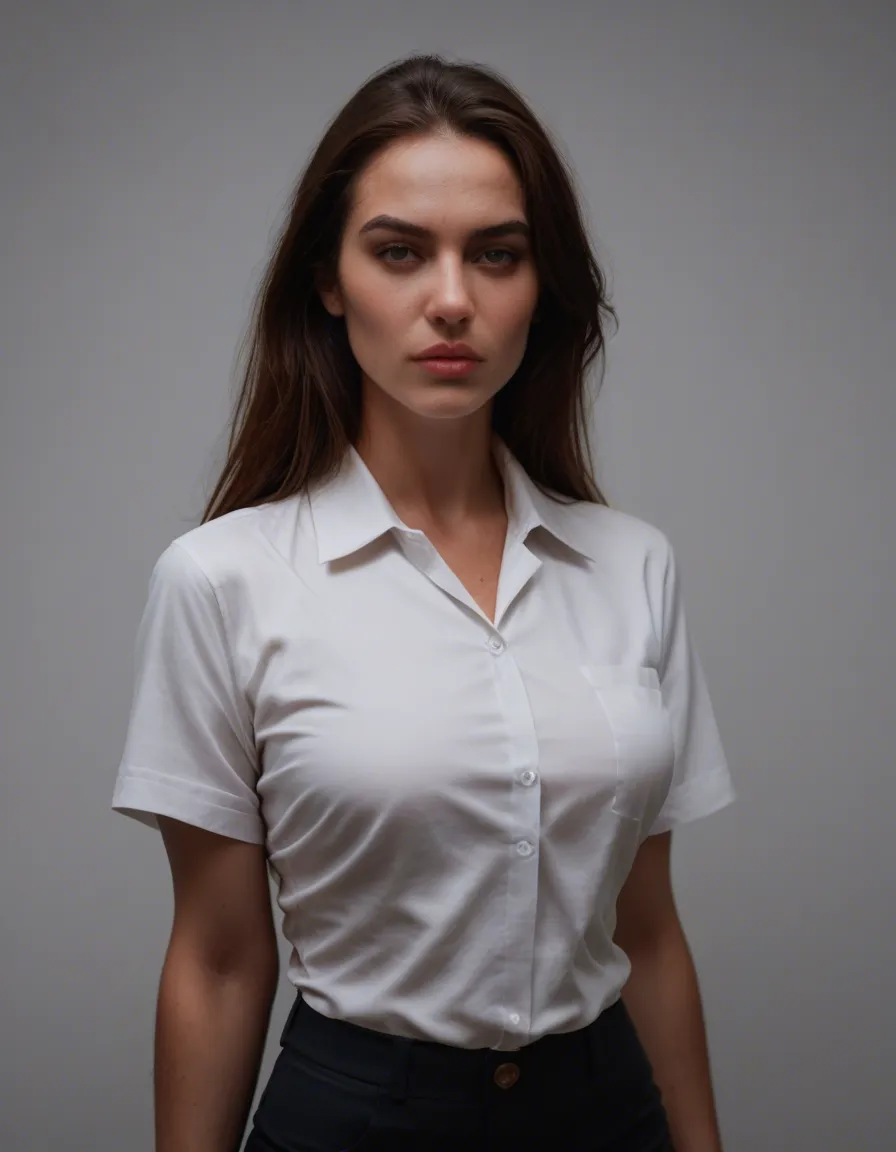 professional photo, high detail, college woman, uniform, tight tshirt,
cinematic realism, score_9, score_8, candid photo, realistic skin texture, visible skin pores, film grain, depth of field