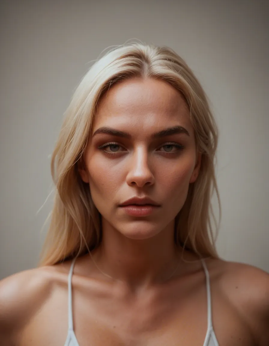 Have her wear a seductive outfit and perform a seductive dance., score_9, score_8, candid photo, realistic skin texture, visible skin pores, film grain, depth of field, score_9, score_8, candid photo, realistic skin texture, visible skin pores, film grain, depth of field