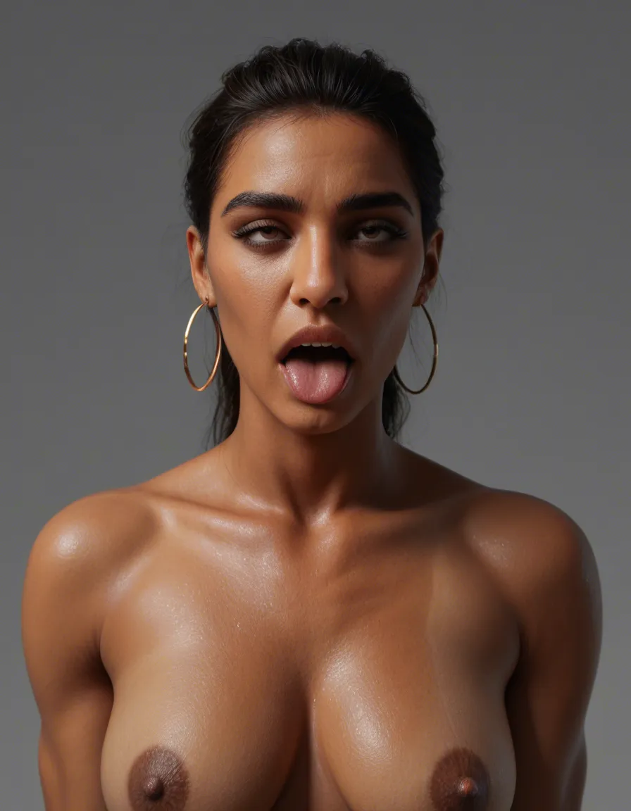 8k, sharp focus, detailed skin, milf, bare arms, gloves, ahegao, transparent background, 8k uhd photo latino, score_9, score_8, 3d render, octane render, subsurface scattering, ray tracing, smooth shading