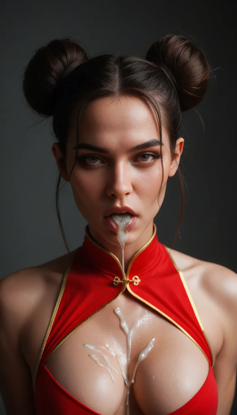 18 chinese_clothes double_bun cum hater cum_on_breasts cum_on_body cum_in_mouth cum_overflow domination face fuck kneeling knee_boots