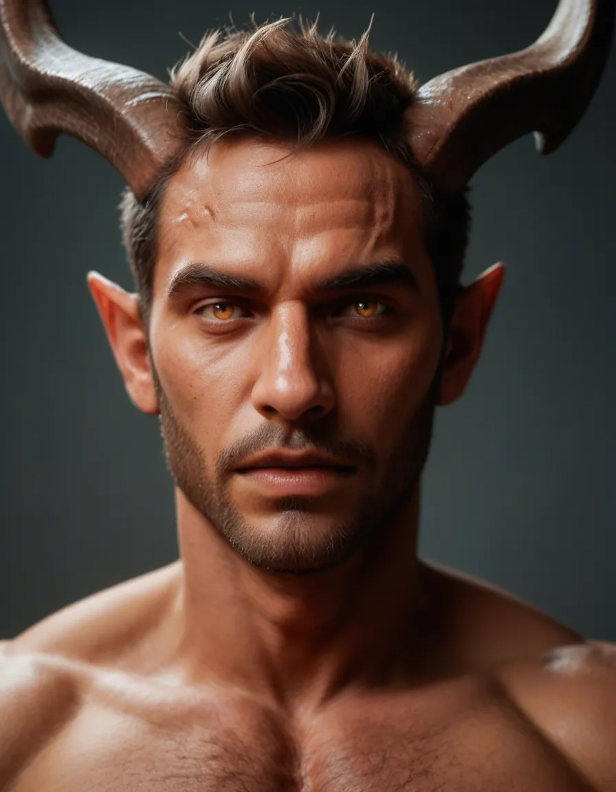 best quality,gay,satan, score_9, score_8, candid photo, realistic skin texture, visible skin pores, film grain, depth of field