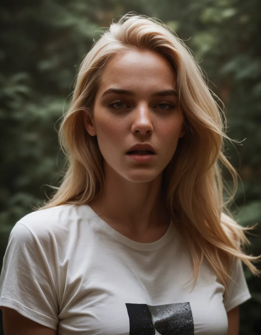 A video of a white blond moaning while naked_shirt, score_9, score_8, candid photo, realistic skin texture, visible skin pores, film grain, depth of field