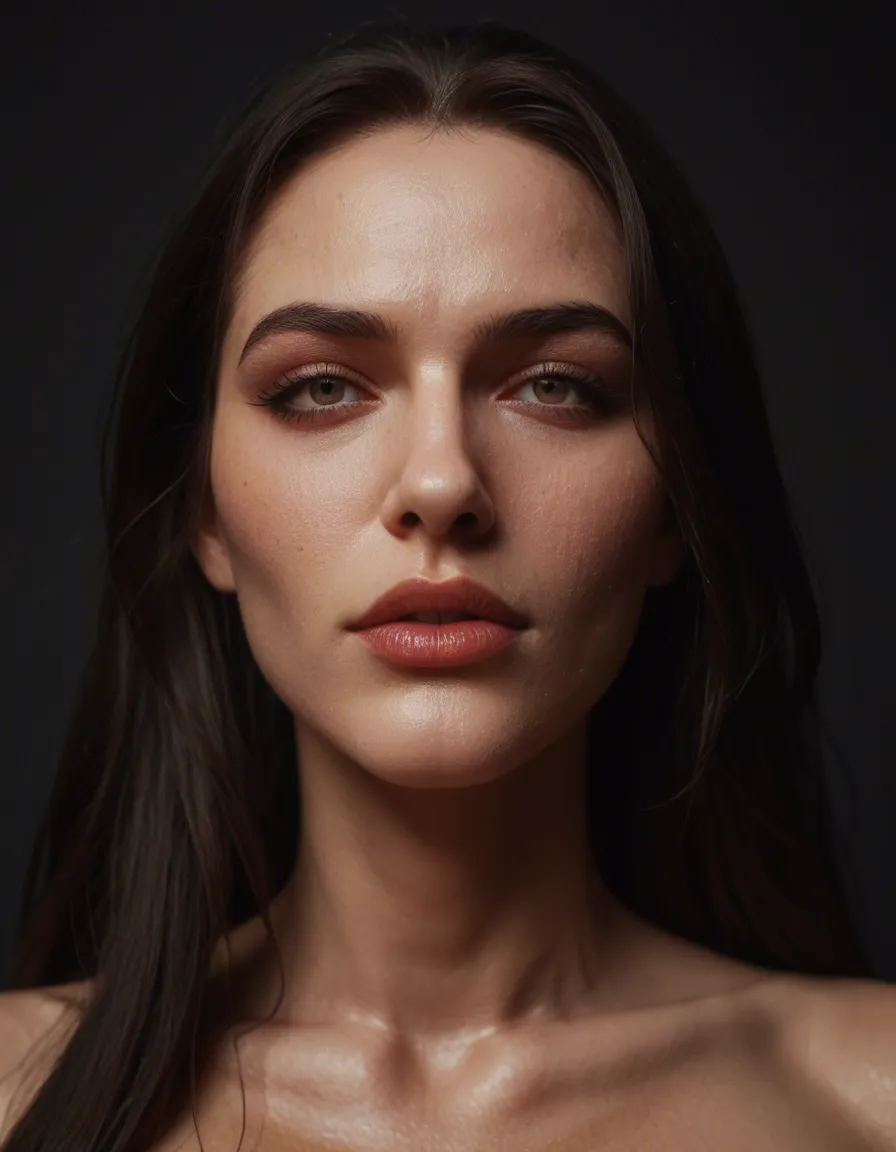 ขอภาพตัวละครหญิงทำหน้าเงี้ยนแหกขาเท้าอยู่ข้างหน้า, score_9, score_8, candid photo, realistic skin texture, visible skin pores, film grain, depth of field