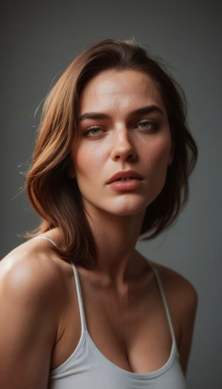 hyperrealistic woman_on_top orgasm facing_viewer
