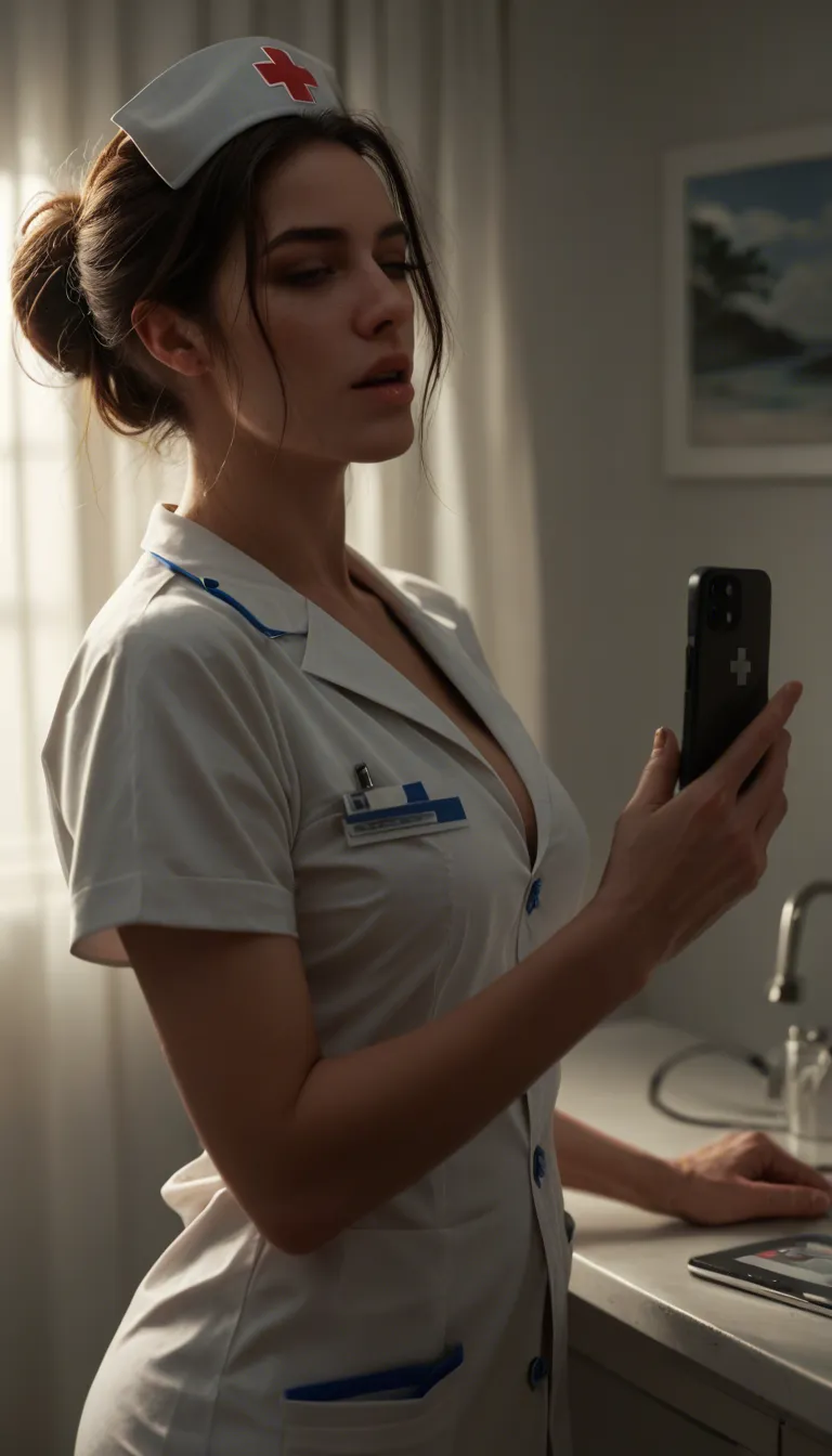 candid, detailed, nurse, orgasm, cloudy sky, authentic vibe, no clothes