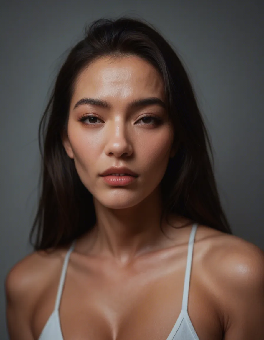 Hyper realistic, Asian woman getting fucked, score_9, score_8, candid photo, realistic skin texture, visible skin pores, film grain, depth of field