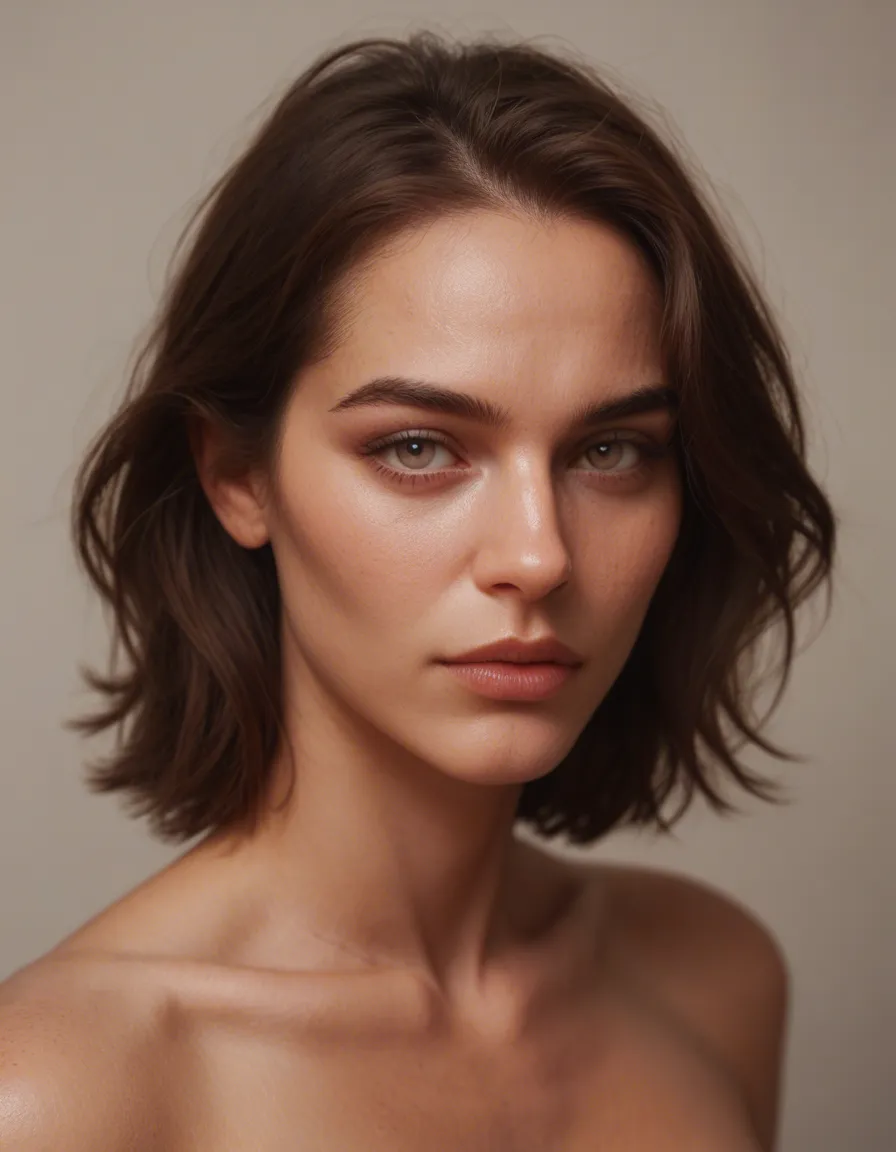 brunette enfile completement son collant blanc transparent, score_9,, score_9, score_8, candid photo, realistic skin texture, visible skin pores, film grain, depth of field