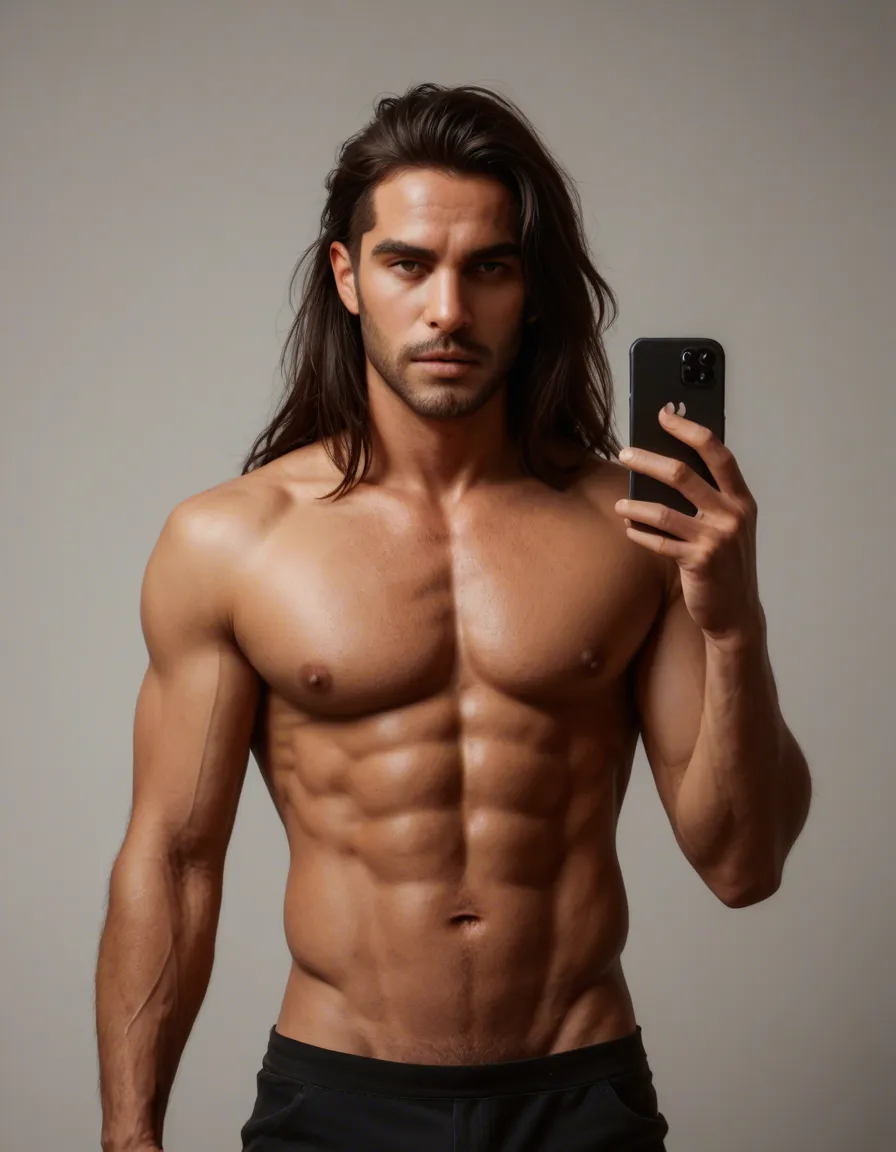 hot male_focus with abs jerk off cum, score_9, score_8, amateur photo, phone snapshot, realistic skin texture, skin blemishes, soft indoor lighting latino captain yami, score_9, score_8, candid photo, realistic skin texture, visible skin pores, film grain, depth of field