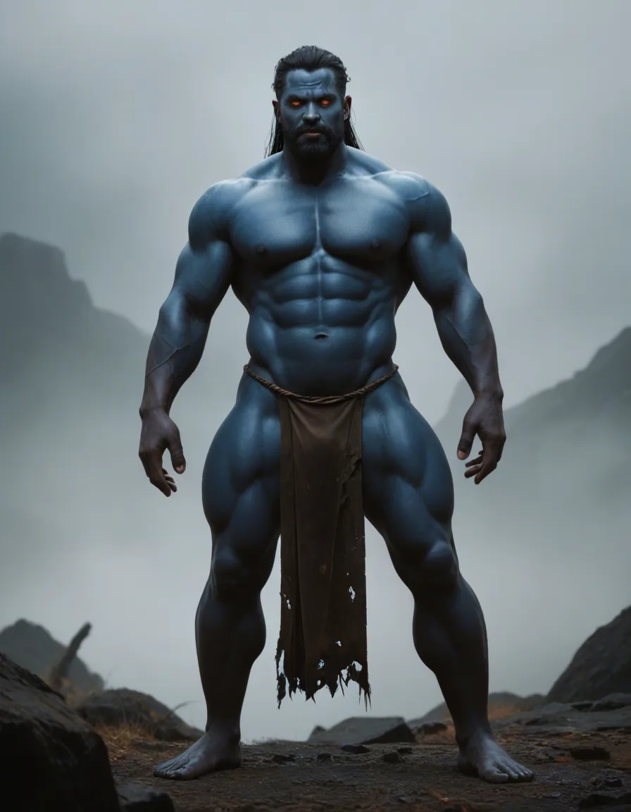 Highly detailed realistic NSFW illustration.
A 7 feet tall powerful dark sky-blue skinned muscular man with long matted black hair in a topknot, thick full black beard reaching his chest, third eye on forehead, body covered in ash, wearing only a slipped tiger-skin loincloth, heavy erect cock visible.
A 6 feet tall extremely sexy brown-skinned Indian woman with long flowing black hair, seductive eyes, realistic sexy curvaceous body, slim waist, wide hips, thick thighs, sexy D-cup milky brown breasts with dark nipples, completely naked with golden jewelry.
Another 6 feet tall sexy fair-skinned woman with long dark hair, realistic curvaceous body and sexy D-cup breasts, also naked.
They are in a secluded Himalayan forest clearing at dusk. The blue-skinned man is gripping the brown woman’s waist while she presses her milky breasts against his chest, about to have sex. The fair-skinned woman watches hungrily. Explicit, detailed anatomy, lustful expressions, erotic atmosphere, highly detailed, uncensored., score_9, score_8, candid photo, realistic skin texture, visible skin pores, film grain, depth of field