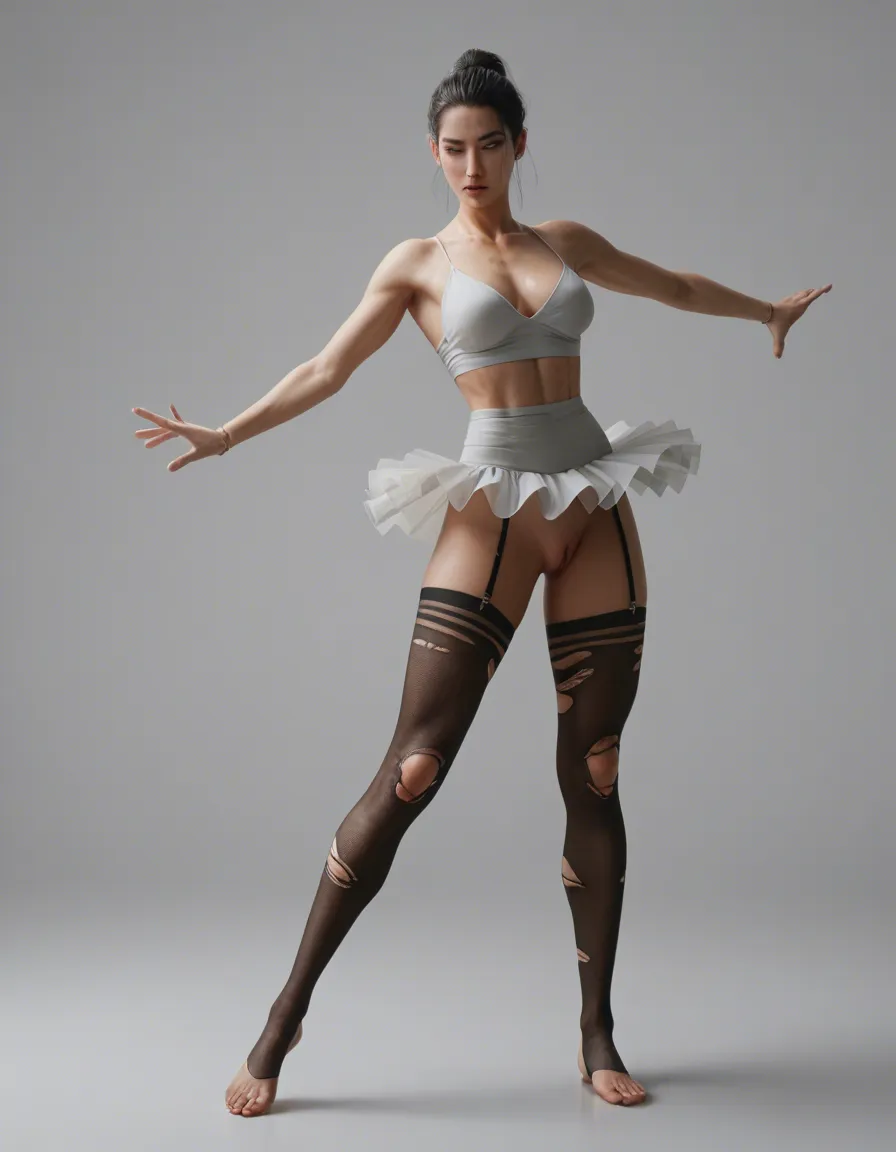 futanari, 23 year old Korean woman, ballet, dancer, in tutu spinning around with torn stockings and no panties, score_9, score_8, 3d render, octane render, subsurface scattering, ray tracing, smooth shading, score_9, score_8, 3d render, octane render, subsurface scattering, ray tracing, smooth shading, score_9, score_8, 3d render, octane render, subsurface scattering, ray tracing, smooth shading, score_9, score_8, 3d render, octane render, subsurface scattering, ray tracing, smooth shading, score_9, score_8, 3d render, octane render, subsurface scattering, ray tracing, smooth shading, score_9, score_8, 3d render, octane render, subsurface scattering, ray tracing, smooth shading